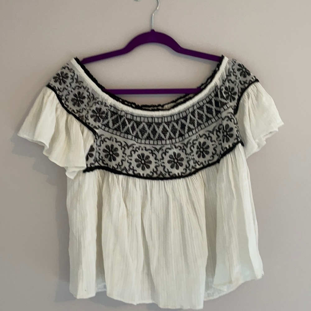 Embroidered and Linen top from American Eagle
